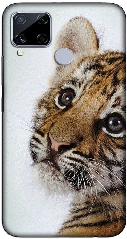 CROKIAN Back Cover for Realme C15 Lion Puppy Back Cover  (Multicolor, Hard Case, Pack of: 1)