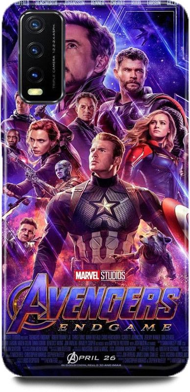 FUGGA Back Cover for Vivo Y12s, V2033, AVENGERS, SUPER, HEROES, AVENGER  (Multicolor, Hard Case, Pack of: 1)