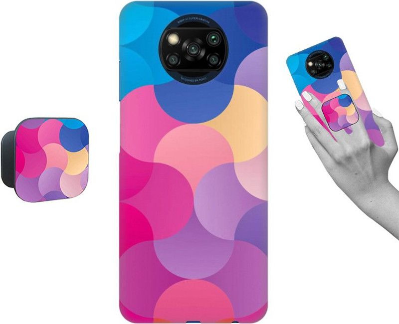 COBIERTAS Back Cover for Poco X3 Pro  (Multicolor, Cases with Holder, Pack of: 1)