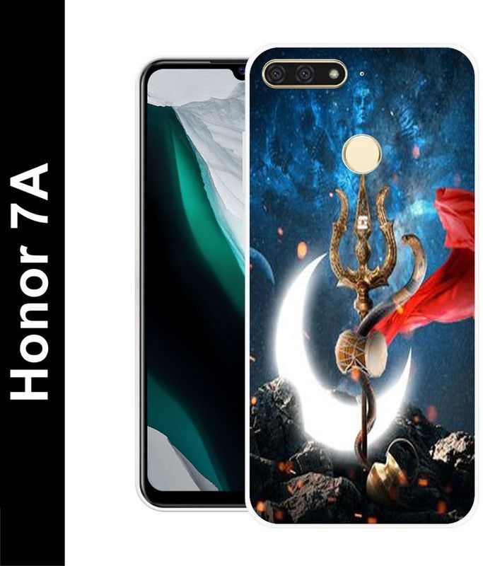 Aabra Back Cover for Honor 7A  (Blue, Flexible, Silicon, Pack of: 1)