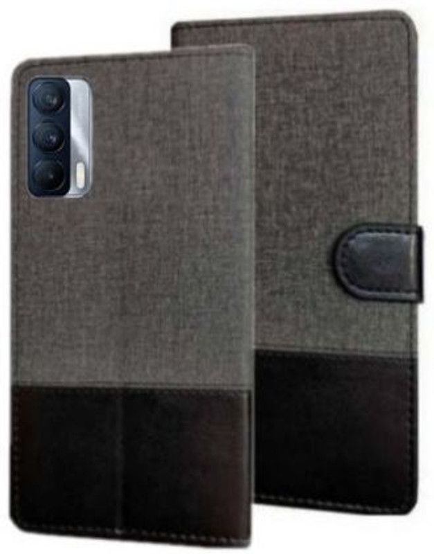 YuniKase Flip Cover for Realme X7  (Black, Shock Proof, Pack of: 1)