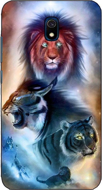 CROKIAN Back Cover for Reami 8A Lions Back Cover  (Multicolor, Hard Case, Pack of: 1)