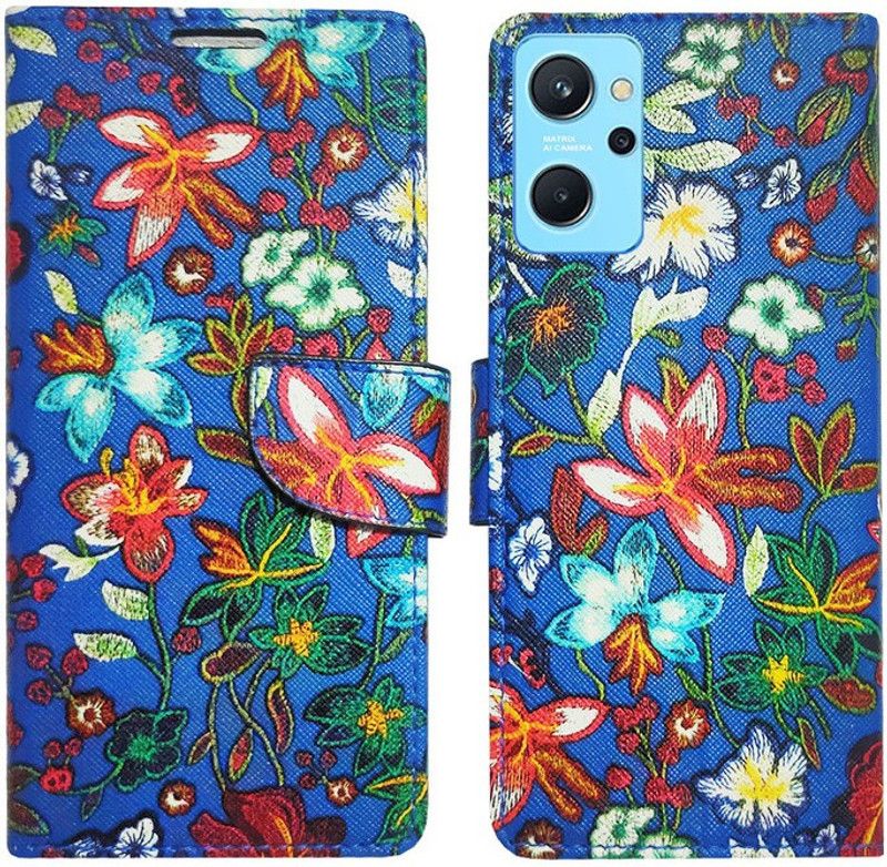AD Enterprises Flip Cover for Realme 9I  (Blue, Magnetic Case, Pack of: 1)
