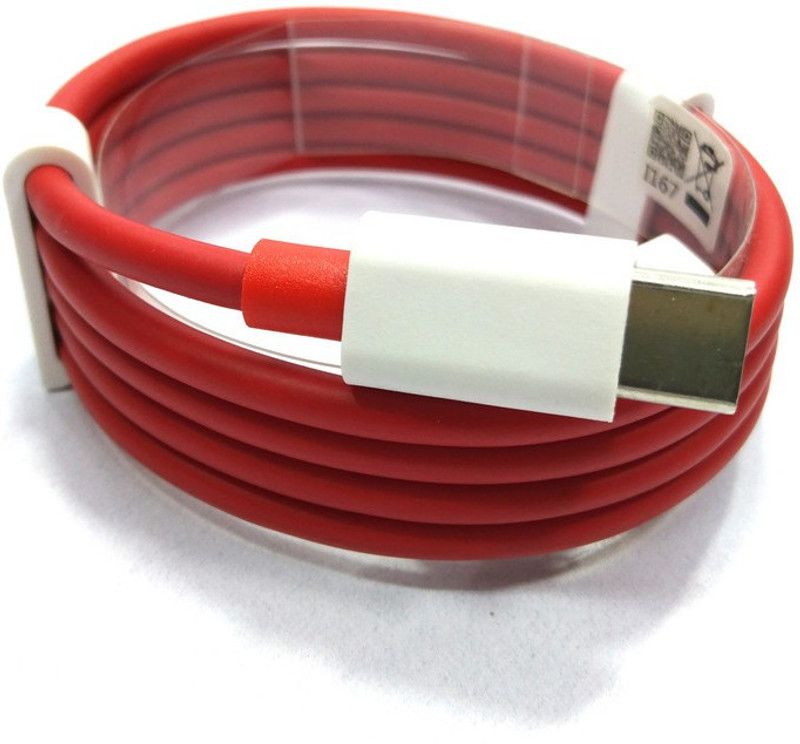 AIZIAN USB Type C Cable 6.5 A 1.00375999999995 m Copper Braiding Mi 65w type c cable  (Compatible with 50W/5A FAST CHARGING CABLE TYPE C FOR REALME 50A / 10 / 20 / 30 / 30 PRO, Red, One Cable)