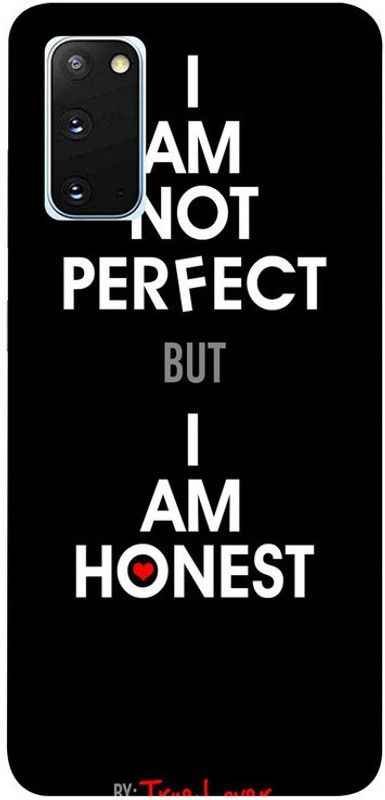 Golden Mask Back Cover for Samsung Galaxy S20 I AM Not Perfect  (Multicolor, Waterproof, Silicon, Pack of: 1)