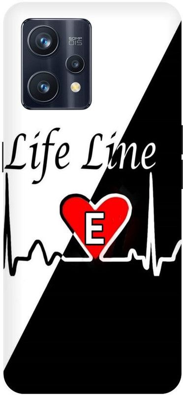 THE NARAYANA COLLECTIONS Back Cover for REALME 9 PRO PLUS- RMX3392-E,LIFE,LINE,LOVE,NAME,ALPHABET  (Multicolor, Hard Case, Pack of: 1)