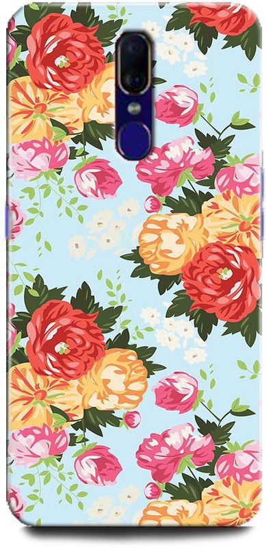 BARMANS Back Cover for Oppo A9 / flowers, roses, floral, tropical, natural  (Multicolor, Shock Proof, Pack of: 1)