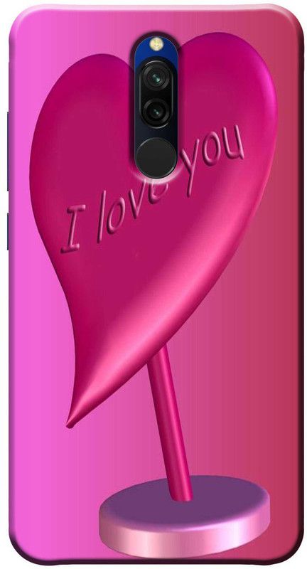 TrenoSio Back Cover for Mi Redmi 8  (Pink, Anti-radiation, Silicon, Pack of: 1)