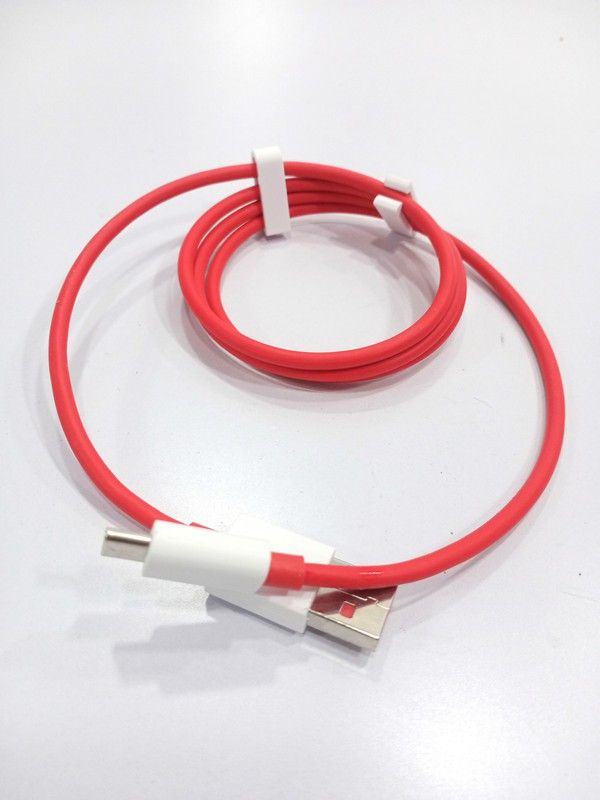 NUKAICHAU USB Type C Cable 6.5 A 1.00176999999997 m Copper Braiding Warp Charging Cable |Compatible With OnePlus 6T | Oneplus 7 | Oneplus 7T  (Compatible with Smartphone, Red, One Cable)