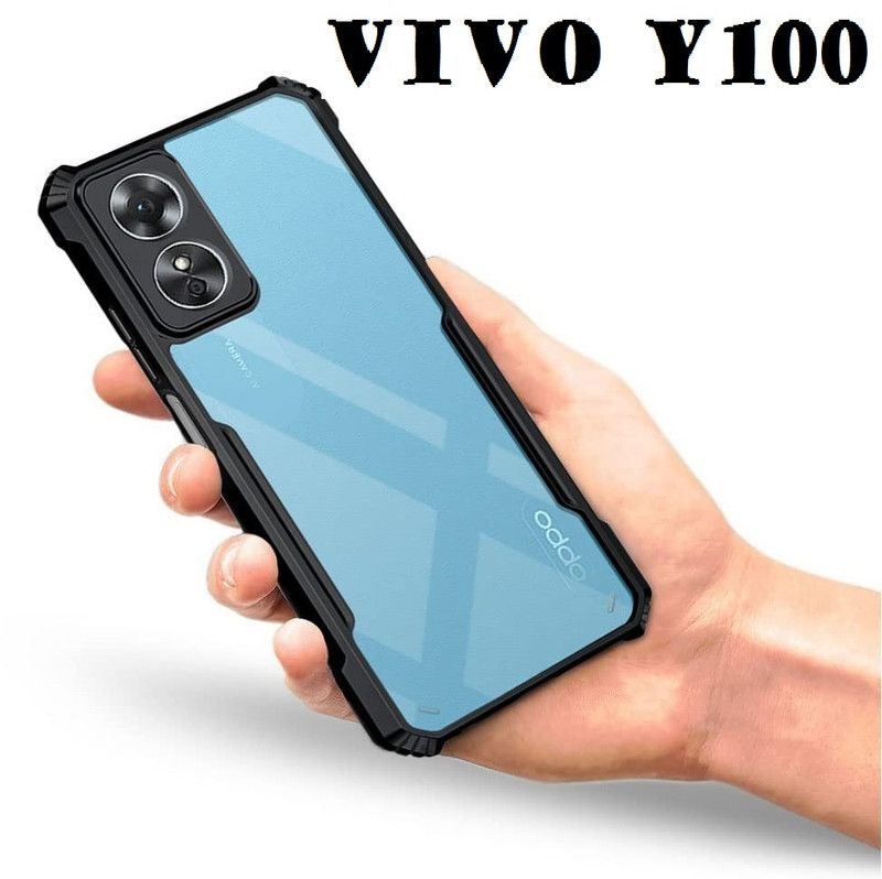 LIKEDESIGN Back Cover for VIVO Y100  (Transparent, Shock Proof, Pack of: 1)