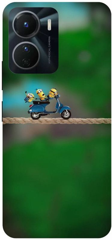 COVERJET Back Cover for VIVO Y16-MINIONS- CARTOON- FUNNY- CARTOON  (Brown, Hard Case, Pack of: 1)