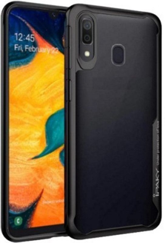 Cermarise Back Cover for Galaxy A20  (Black, Camera Bump Protector, Pack of: 1)