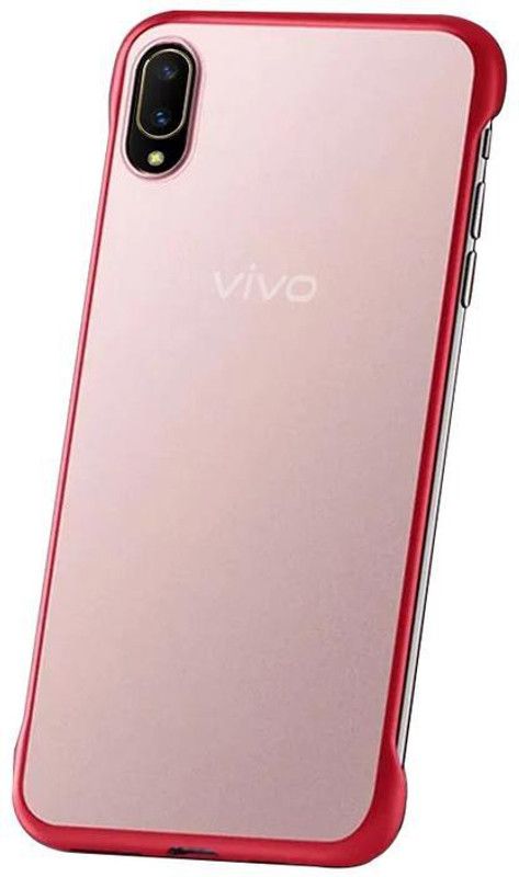 Vaku Luxos Back Cover for Vivo V11 Pro Frameless Semi Transparent Case  (Red, Shock Proof, Pack of: 1)