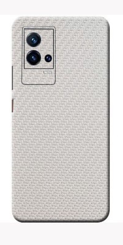 BUGGU White Carbon Fibre IQoo 9 5g Back Skin Guard, IQoo 9 5g Mobile Skin  (Ultra Super White Carbon Fibre Skin Matte Finish, Skin (Back+Side+Camera))