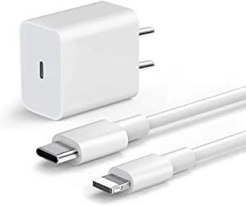 20 Watt USB-C Power Adapter Compatible with iPh X/XR/XS/MAX/XS/ 11/11 PRO 2.5 A Mobile Charger with Detachable Cable  (white)