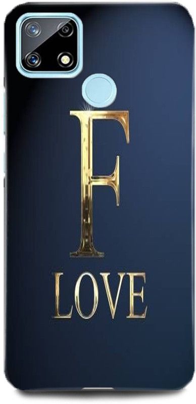 MP ARIES MOBILE COVER Back Cover for REALME C25S, RMX3197, F LETTER F ALPHABET F LOVE F NAME  (Multicolor, Hard Case, Pack of: 1)