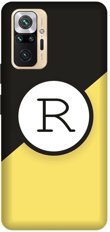 GRAFIQE Back Cover for REDMI Note 10 Pro M2101K6P R, R LETTER, R ALPHABET, NAME  (Multicolor, Shock Proof, Pack of: 1)