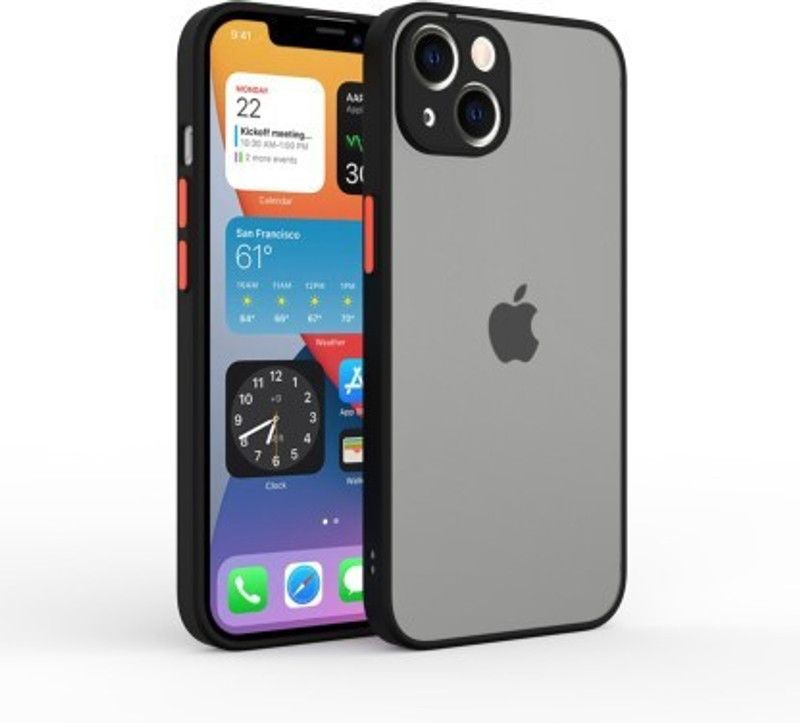 Cermarise Back Cover for Apple iPhone 13 Mini  (Black, Camera Bump Protector, Pack of: 1)