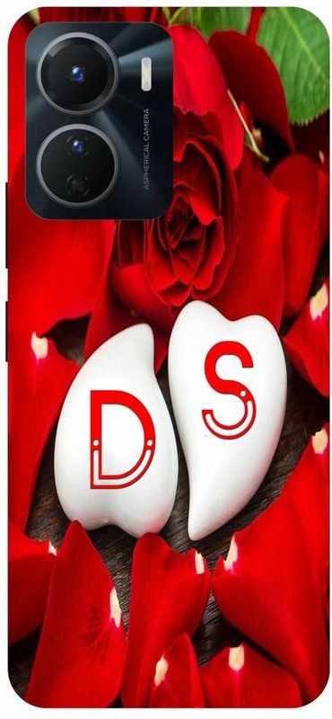 COVERJET Back Cover for VIVO Y16-D- S- NAME- LETTER- LOVE- PATTERN  (Red, Hard Case, Pack of: 1)