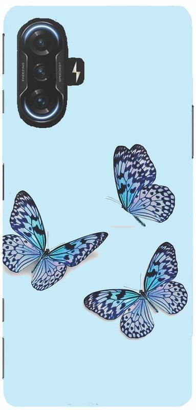 HELLO CASE Back Cover for Poco F3 GT  (Blue, Grip Case)
