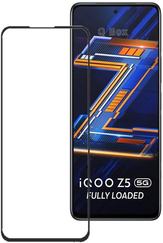 Q Box Edge To Edge Tempered Glass for VIVO IQOO Z5  (Pack of 1)