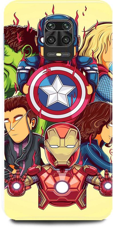 MP ARIES MOBILE COVER Back Cover for Redmi Note 9 Pro Max, Avenger,Logo,Avengers,Marvels,Superhero,superheroes,avengers,end,game,  (Multicolor, Hard Case, Pack of: 1)