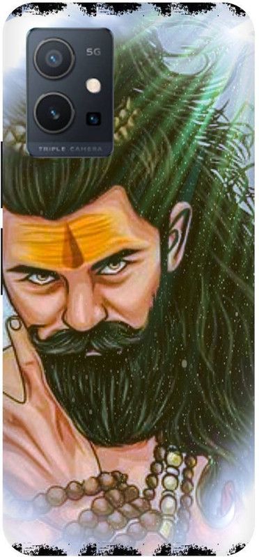 THE NARAYANA COLLECTIONS Back Cover for VIVO T1 5G-V2141-AGHORI,SHIV,JI,PARSHURAM,BHOLENATH  (Multicolor, Hard Case, Pack of: 1)
