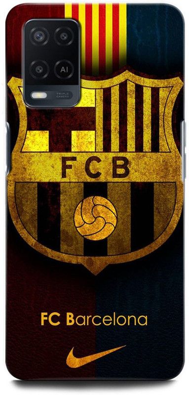 ORBIQE Back Cover for OPPO A54 2263 BARCELONA, EMBLEM, FOOTBALL, FCB, SPORTS  (Multicolor, Hard Case, Pack of: 1)