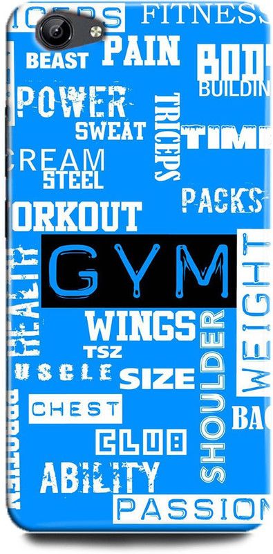 FIKORA Back Cover for Vivo Y71/1724 GYM PRINTED  (Multicolor, Hard Case, Pack of: 1)