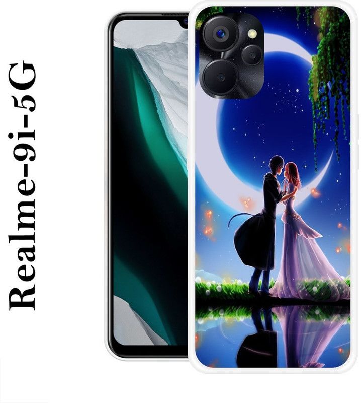 INDIALAND Back Cover for Realme 9i 5G  (Multicolor, Silicon)