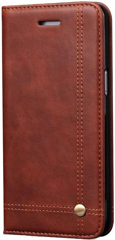 Cubix Flip Cover for Samsung Galaxy S8  (Brown, Cases with Holder, Pack of: 1)