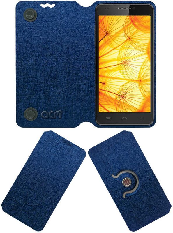 ACM Flip Cover for Intex Aqua Xtreme 2  (Blue, Cases with Holder, Pack of: 1)
