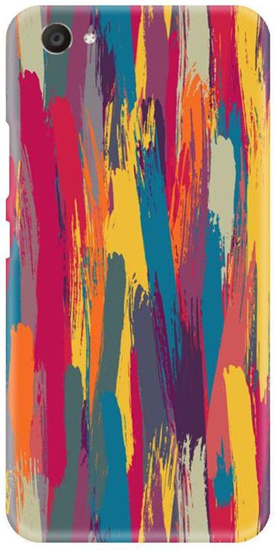 Smutty Back Cover for VIVO Y55, VIVO Y55L, VIVO Y55s, Vivo 1603 - Brush Strokes Print  (Multicolor, Hard Case, Pack of: 1)