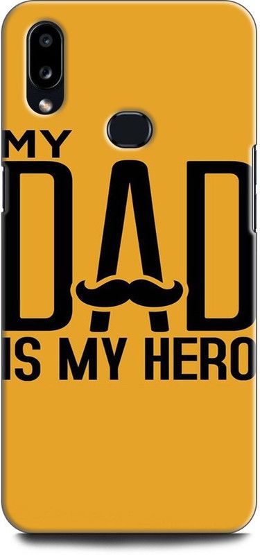 Afterglow Back Cover for SAMSUNG Galaxy A10s MY DAD IS MY HERO, QUTIO, DAD LOGO, HERO  (Multicolor, Shock Proof, Pack of: 1)