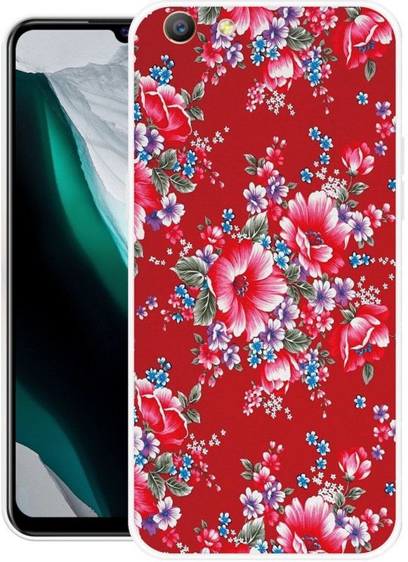 KLC Back Cover for Oppo A57  (Red, Blue, Grip Case, Silicon, Pack of: 1)
