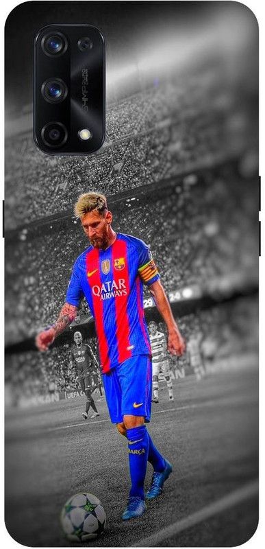 Bluvver Back Cover for Realme X7 Pro, RMX2121, Printed Lione Messi Back Cover  (Multicolor, Hard Case, Pack of: 1)