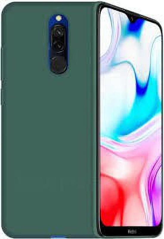 forcho Back Cover for Matte Soft Silicon Flexible Back Case Cover for Xiaomi Redmi 8 (Green)  (Green, Flexible, Silicon, Pack of: 1)