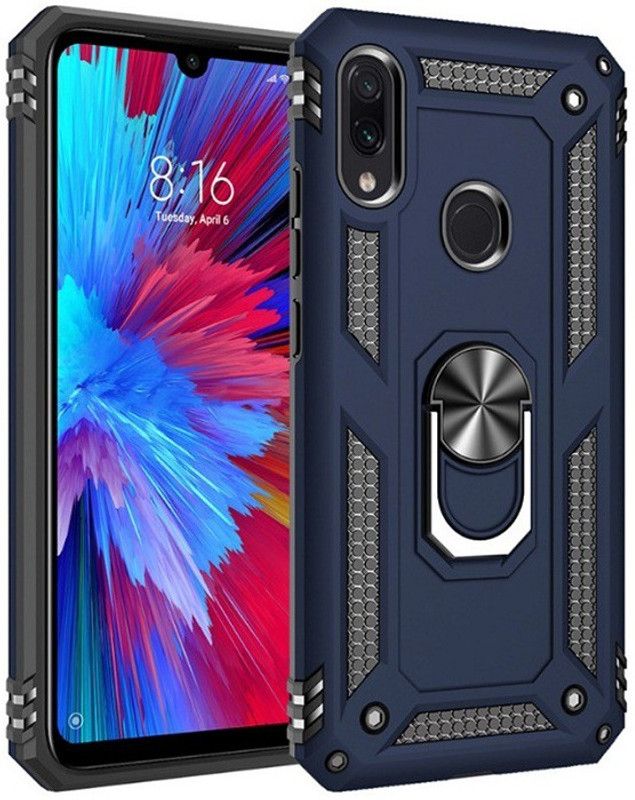 Sprik Back Cover for Redmi Note 7 Pro  (Blue, Grip Case, Pack of: 1)