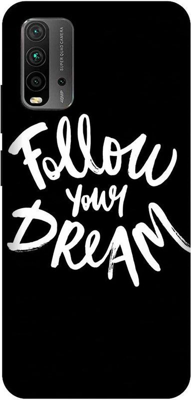 URCHIN Back Cover for Redmi 9 Power follow your dream, motivational, black  (Multicolor, Shock Proof, Pack of: 1)