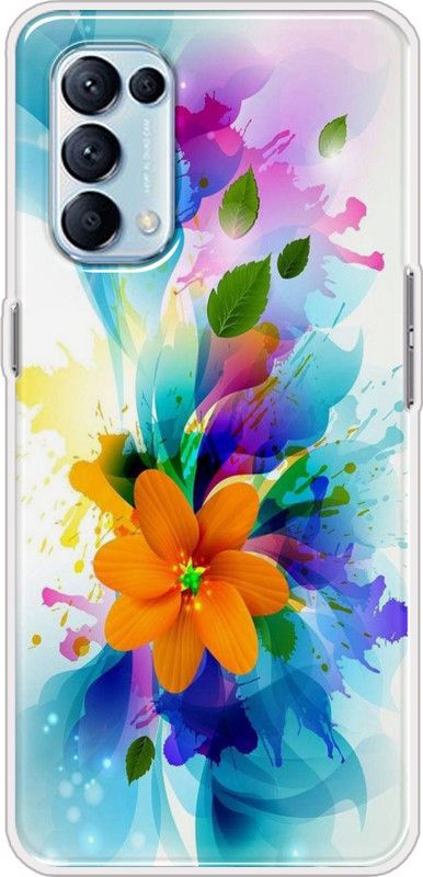 Hansviprint Back Cover for Oppo Reno 5 Pro 5G  (Multicolor, Grip Case, Silicon)