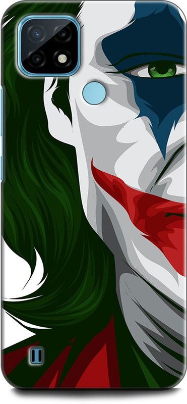 KEYCENT Back Cover for Realme C21Y, RMX3261 JOKER, DARK KNIGHT, BATMAN, DC COMIC, JOKER FACE  (Multicolor, Pack of: 1)