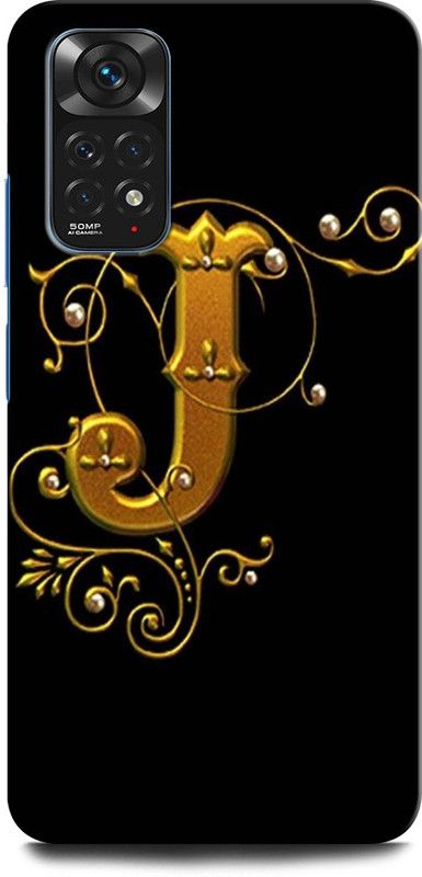 GRAFIQE Back Cover for Redmi Note 11s J, J LETTER, J ALPHABET, K NAME  (Multicolor, Shock Proof, Pack of: 1)