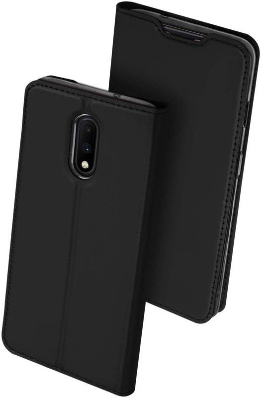Elica Flip Cover for One Plus 7  (Black, Shock Proof, Pack of: 1)