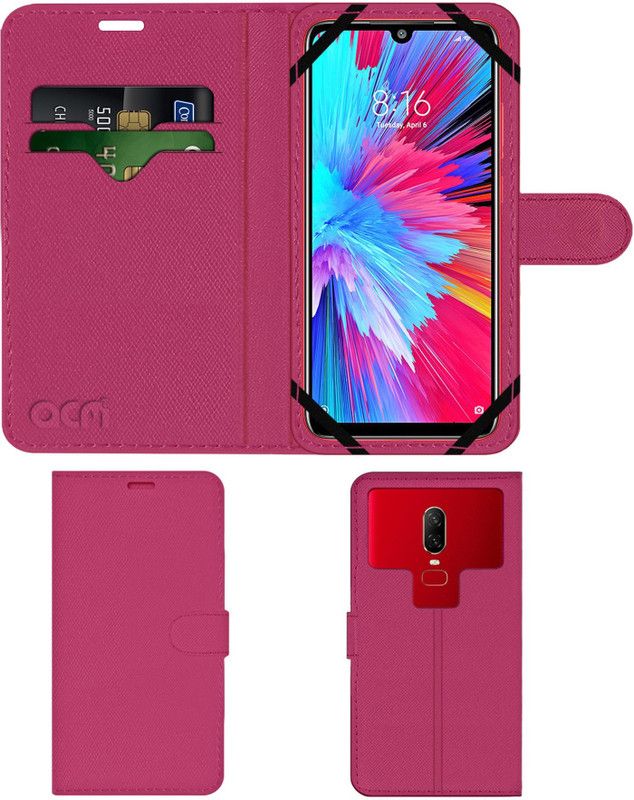 ACM Flip Cover for Mi Redmi Note 7S  (Pink, Grip Case, Pack of: 1)