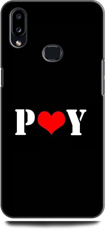 Afterglow Back Cover for SAMSUNG Galaxy A10s P Y, P LOVES Y, NAME, LETTER, ALPHABET, PY LOVE, HART  (Multicolor, Shock Proof, Pack of: 1)
