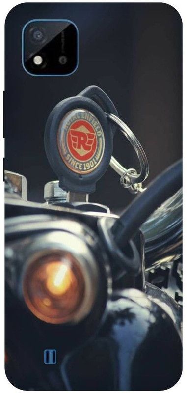 Bluvver Back Cover for Realme C20,RMX3061, Printed Royal Enfield,Bullet Bike Back Cover  (Multicolor, Hard Case, Pack of: 1)