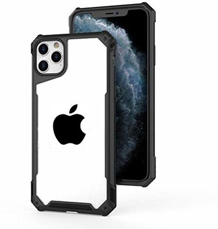 INCLU Back Cover for Iphone 11 Pro Max  (Black, Hard Case, Pack of: 1)