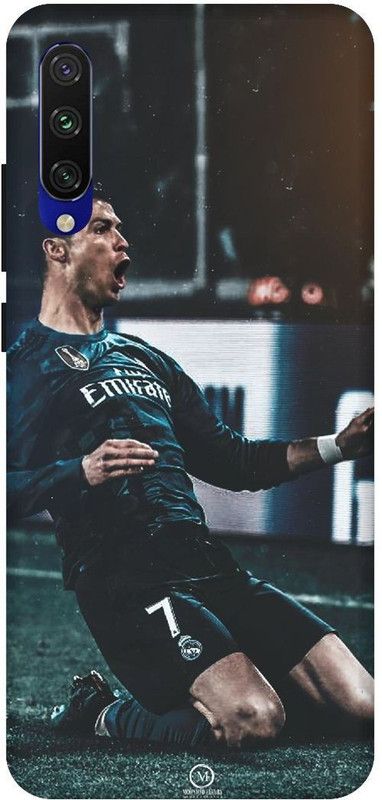 SSMORYA Back Cover for Redmi Mi A3 Ronaldo CR7 Printed Back Cover  (Multicolor, Waterproof, Pack of: 1)