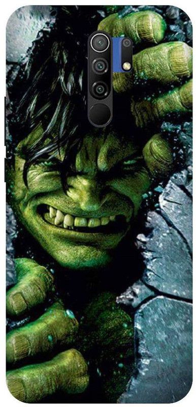 URCHIN Back Cover for Redmi 9 prime Hulk, Angry Hulk, Marvel, Avengers, Superhero, Comic  (Multicolor, Shock Proof, Pack of: 1)
