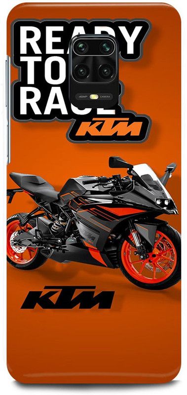 FRONK Back Cover for Redmi Note 9 Pro, KTM, BIKE, LOVER, RIDER, READY TO RACE  (Orange, Hard Case, Pack of: 1)